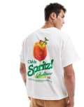 [ASOS DESIGN] ASOS DESIGN oversized boxy t-shirt in white with spritz back print XL WHITE