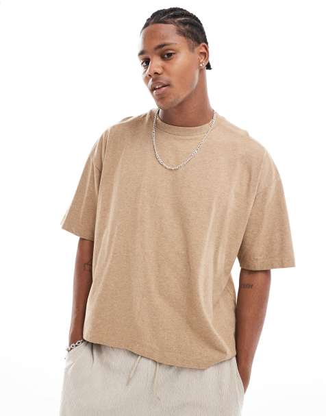 ASOS DESIGN oversized boxy terra-dye t-shirt in orange - view 1
