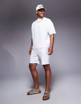 Asos Design Oversized Boxy Textured Polo