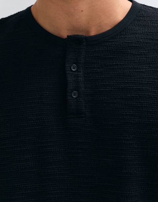 ASOS DESIGN oversized boxy  tshirt in black, 4 of 5