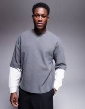 ASOS DESIGN boxy oversized long sleeve t-shirt with angel