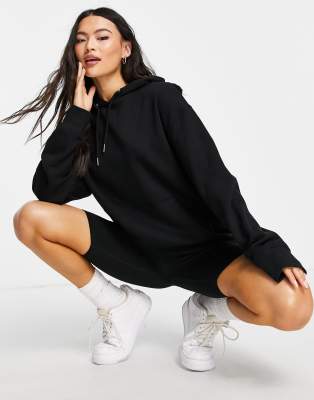 ASOS DESIGN OVERSIZED BOYFRIEND HOODIE IN BLACK