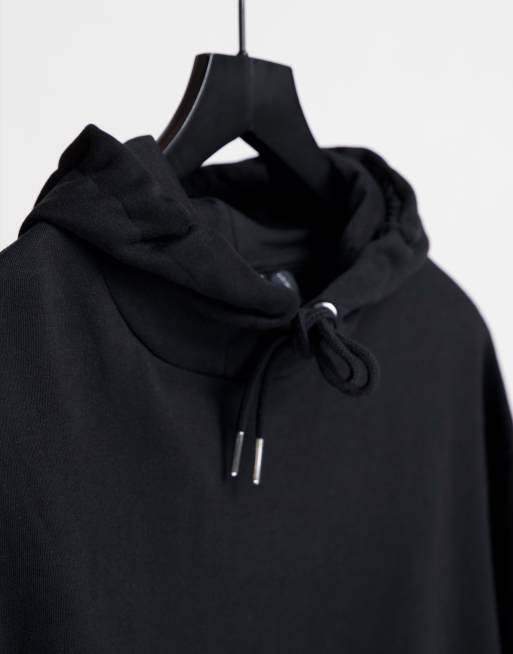 ASOS DESIGN oversized boyfriend hoodie in black