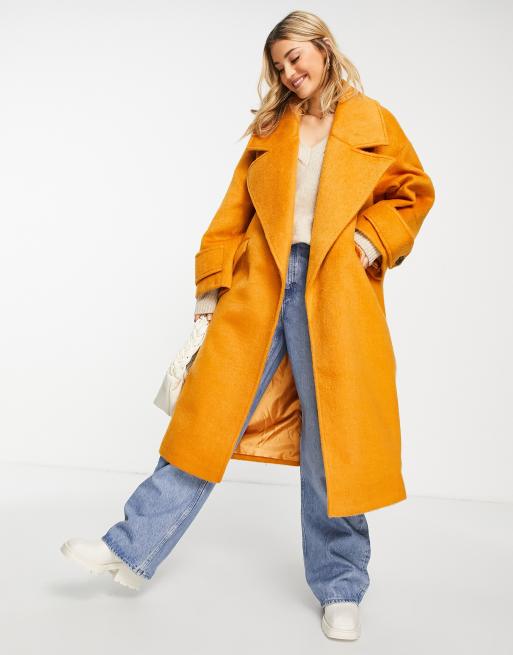 Asos orange outlet coat