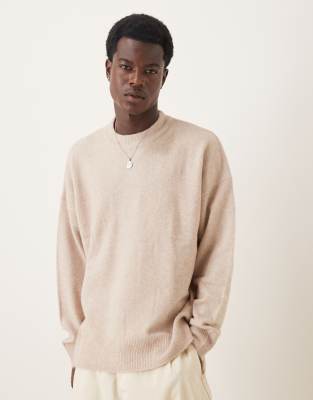 S ショット DULL COLOR CREWNECK KNIT カーキブラウン 001-Mono-B-Hatchi-Brushed-