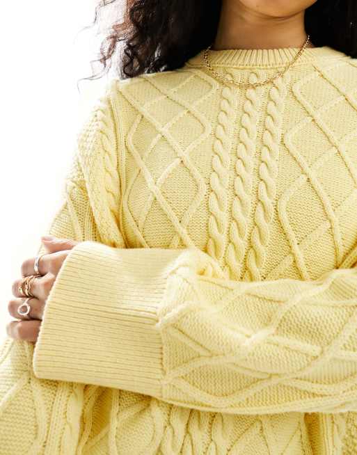 Yellow on sale cotton jumper