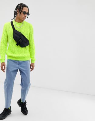 neon green jumper mens