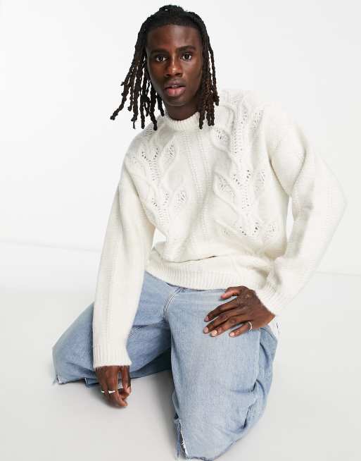 Asos cable outlet knit sweater