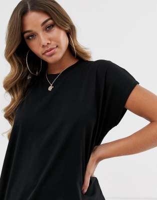 black cap sleeve t shirt