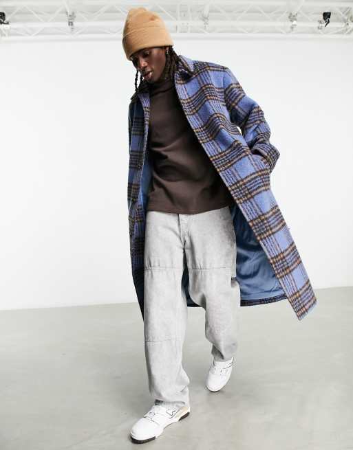 Asos on sale plaid coat