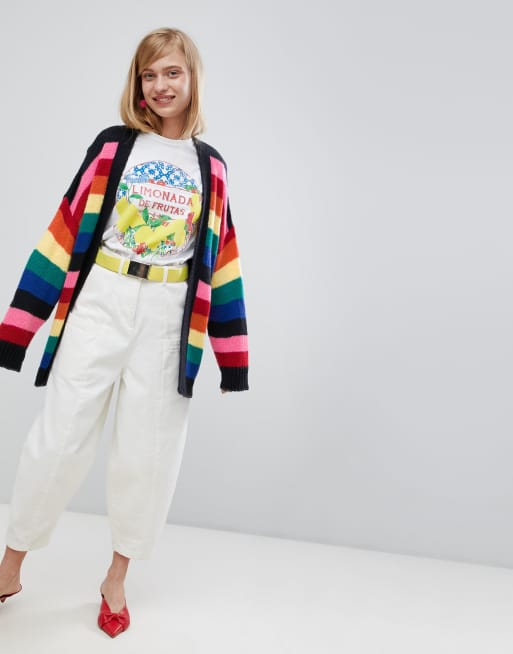 Asos rainbow outlet cardigan