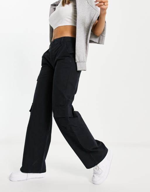 Women's Multi Pocket Straight Leg Cargo Trousers