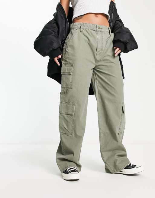 Side Pocket Design parralal Cargo Pant For Women