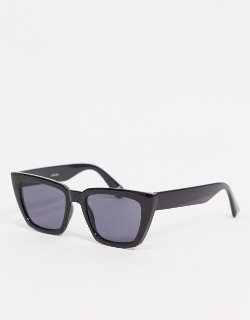 ASOS DESIGN oversized square sunglasses with smoke lens in matte black