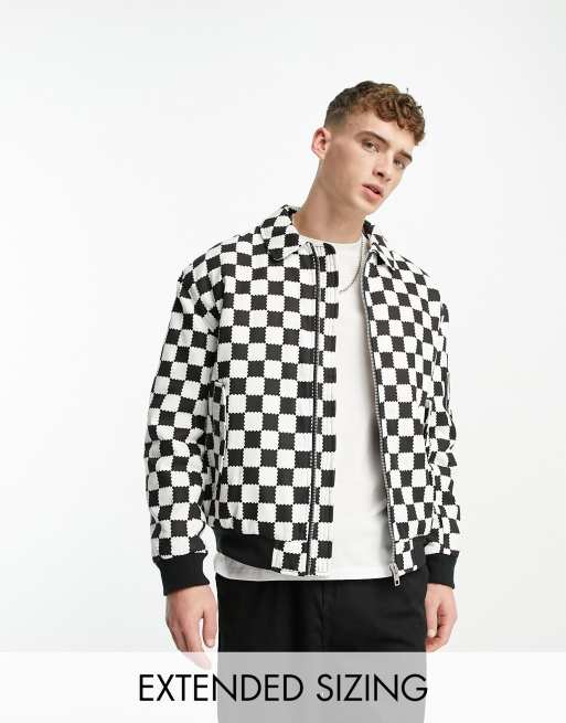 Checkerboard jacket sales