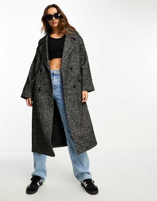 Asos black outlet coats