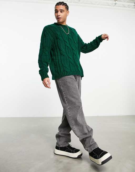 Dark green jumper clearance mens