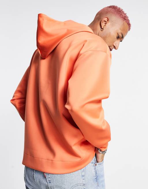 Coral orange hoodie clearance