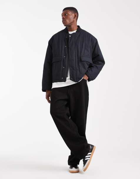 ASOS DESIGN oversized coach jacket in black - view 1