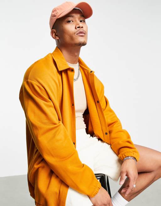 Asos design cord western jacket in mustard sale