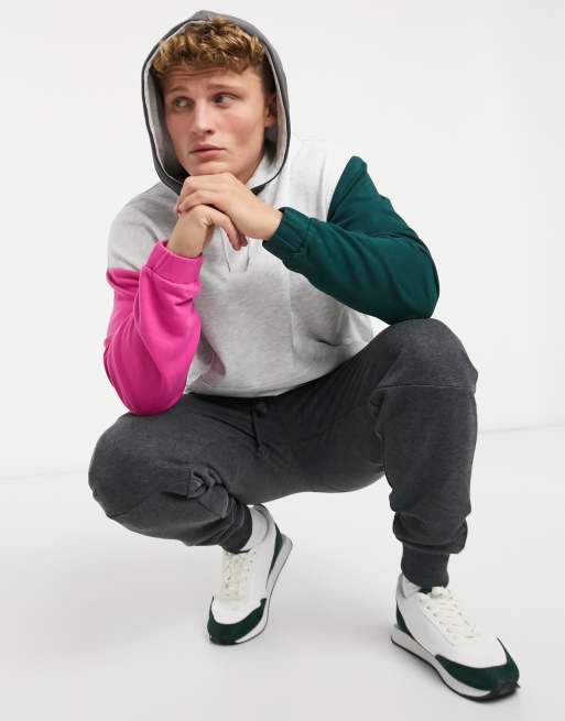 Asos color cheap block hoodie