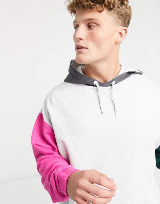 Asos color block hoodie sales