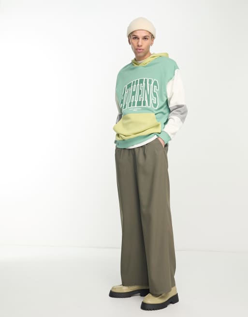 Asos color block best sale hoodie