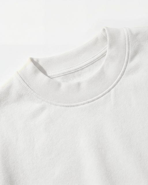 ASOS DESIGN - Oversized cremehvid T-shirt i tekstureret jersey, 7 af 7