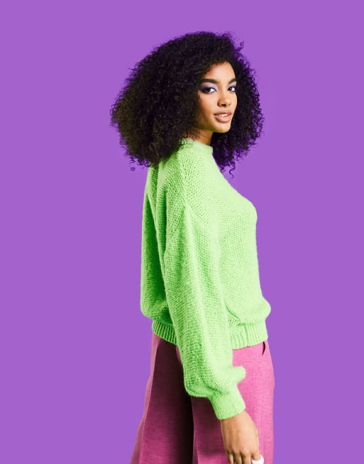 Asos green outlet jumper