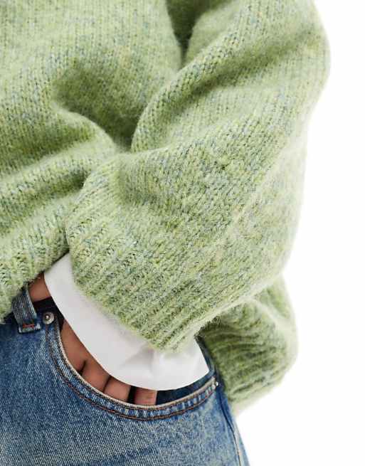 ASOS DESIGN oversized crew neck sweater in green | ASOS ASOS DESIGN oversized crew neck sweater in green | ASOS