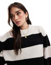 ASOS DESIGN oversized crew neck sweater in neutral