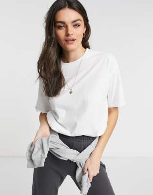 ASOS DESIGN oversized crew neck t-shirt in white | ASOS