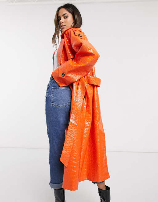 Asos 2025 orange coat