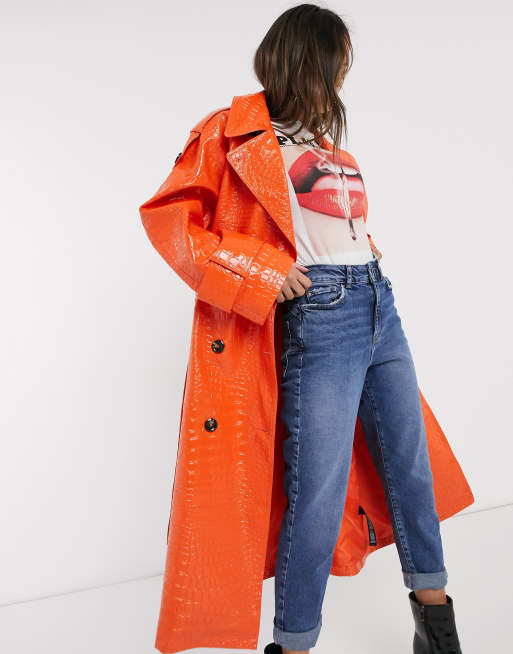 Asos clearance orange parka