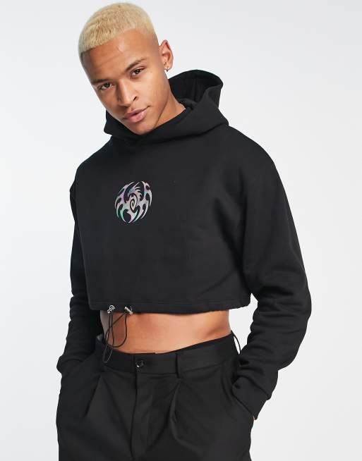 Asos cheap cropped hoodie