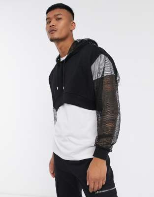 mens cropped hoodie