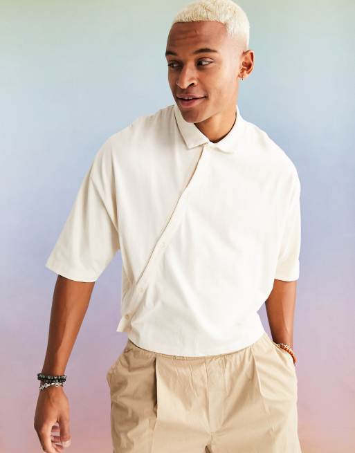 Cropped polo shirt store short sleeve