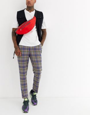 ASOS DESIGN  Du?a czerwona saszetka crossbody ze sztucznej skóry na zamek-Czerwony Czerwony