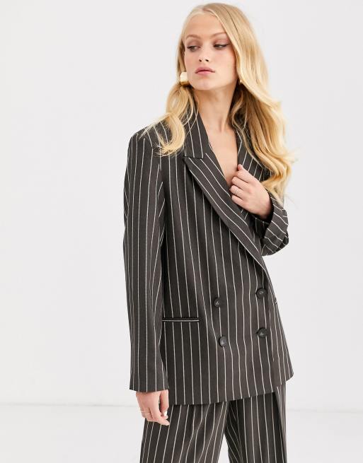 ASOS DESIGN - Oversized kostuum met krijtstreep, 2 van 3