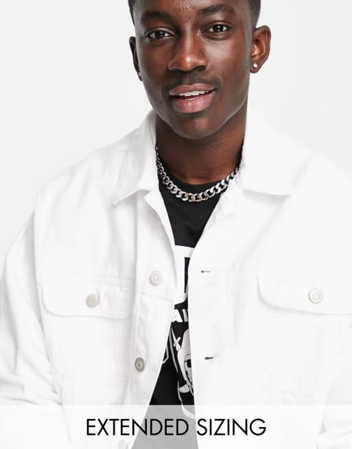 ASOS DESIGN - Oversized denim jack in wit