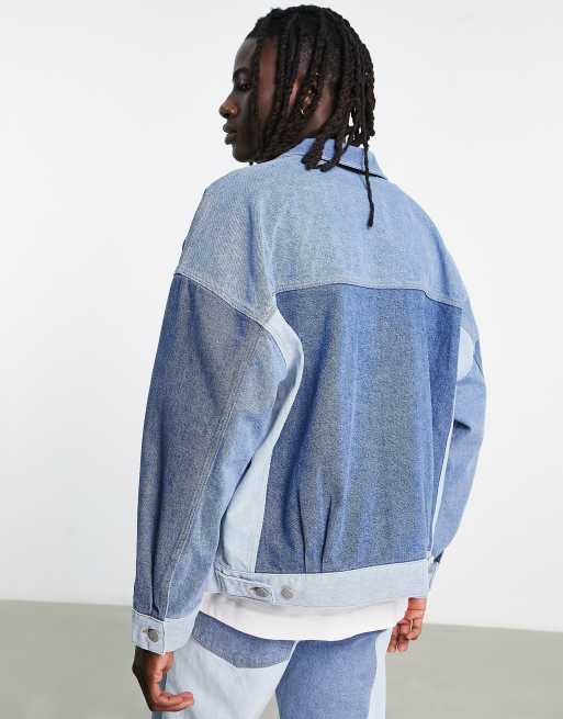 Made To Order Patchworked Oversized Hooded Blouson - Men - Ready