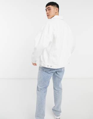 asos white denim jacket