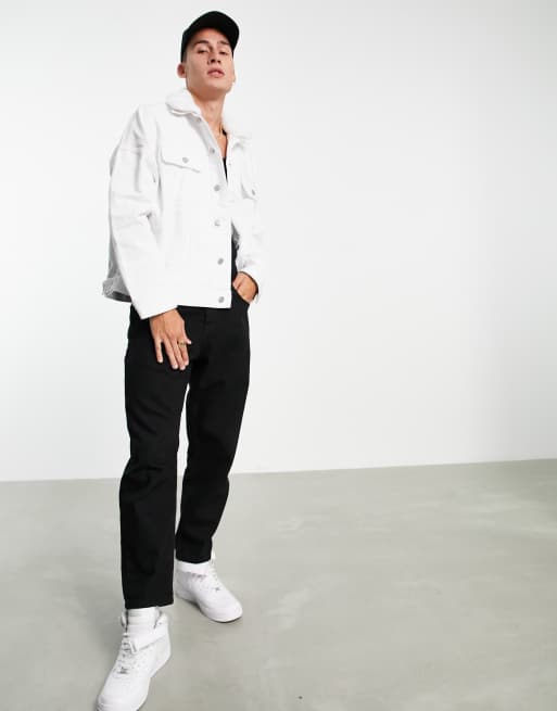 Asos white hot sale denim jacket