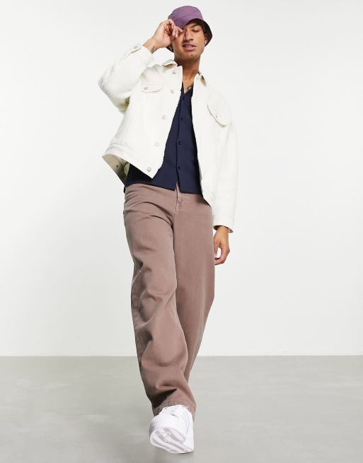 Asos sherpa denim on sale jacket