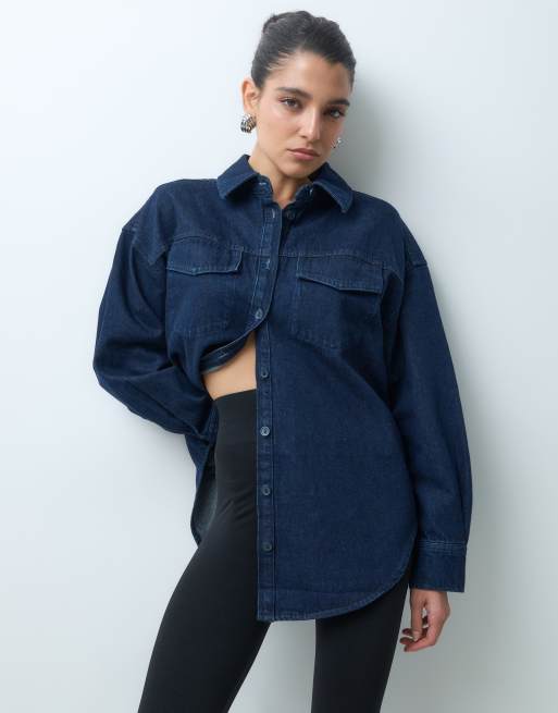 ASOS DESIGN - Oversized denim overhemd met wassing, 3 van 5