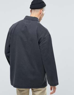 black denim work jacket