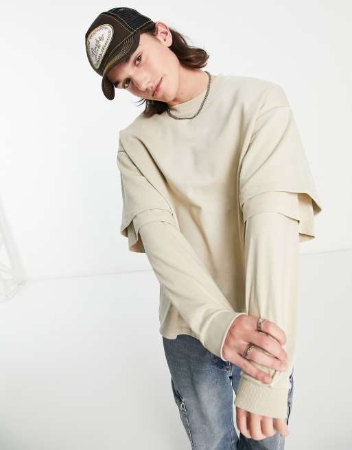 Double best sale layer sweatshirt