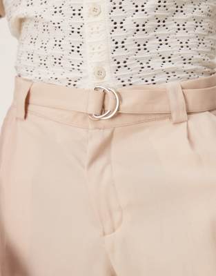 ASOS DESIGN OVERSIZE SMART BERMUDA SHORTS WITH BELT DETAIL