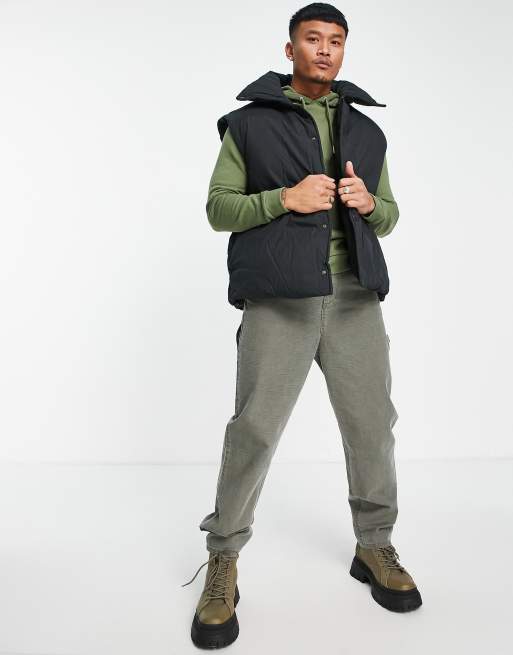 ASOS DESIGN - Oversized dynevest i sort