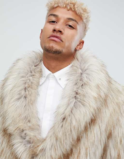 Asos mens sales fur coat